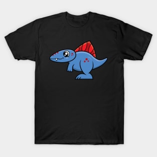 Spinosaurus Dinosaur (Blue and Red) T-Shirt